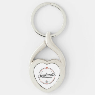 Llavero Alma gemela Retro Amor Minimal(Luz) Pareja Combina