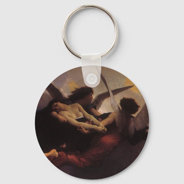 Llavero Alma traída al cielo por Bouguereau (Anverso)