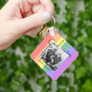 Llavero Almas Gemelas LGBT Foto Moderna
