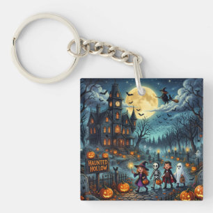 Llavero Almohada de Halloween Casa Embrujada Truco o Trato