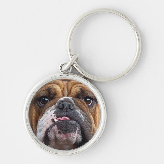 Llavero Almohada de inglés bulldog (Frente)