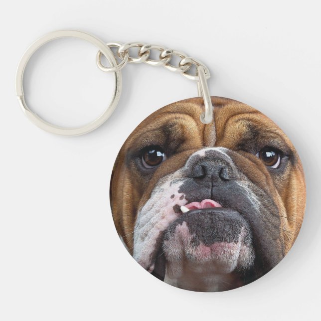 Llavero Almohada de inglés bulldog (Frente)