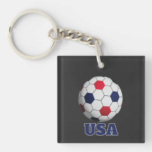 Llavero Almohada de lanzamiento de fútbol de EE. UU.