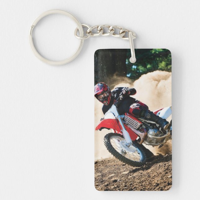 Llavero almohada de motocrossista (Frente)