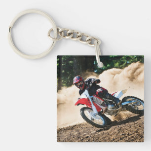 Llavero almohada de motocrossista