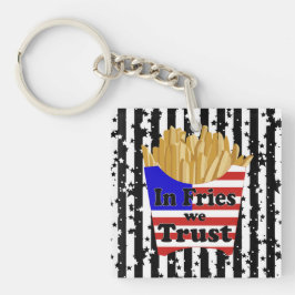 Llavero Almohada In Fries We Trust 