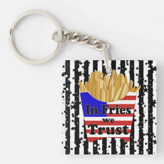 Llavero Almohada In Fries We Trust