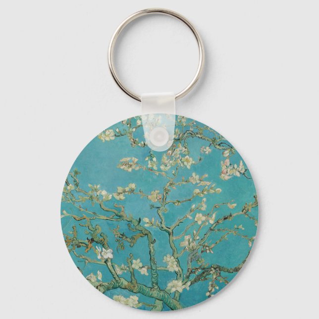 Llavero Almond Blossom, Oil Painting, Vincent Van Gogh (Anverso)