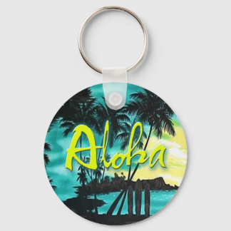 Llavero Aloha Aqua Sunset Keychain
