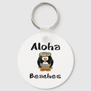 Llavero Aloha Bebe Penguin Hula Dance Graciosa Camiseta
