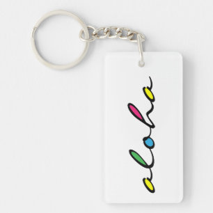 Llavero AlOHA colorido