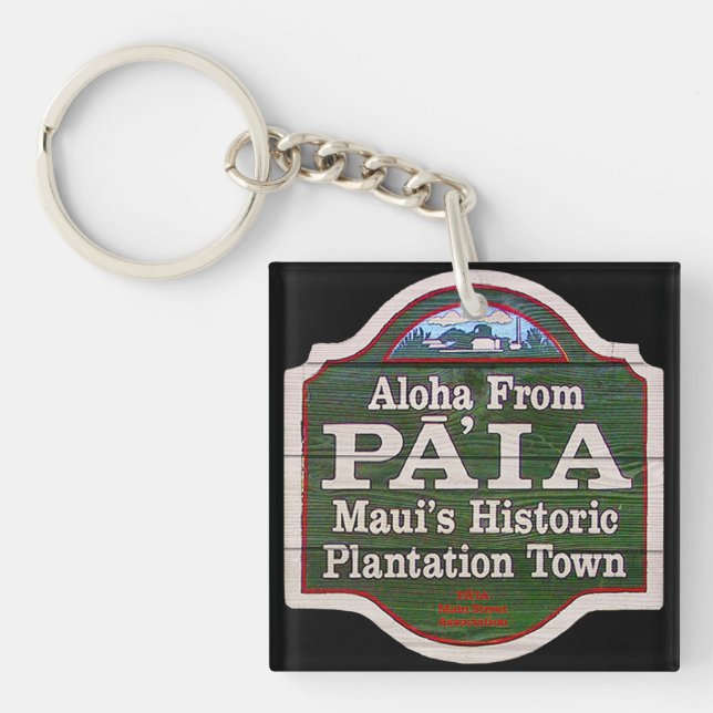Llavero Aloha de Paia, Maui (Frente)
