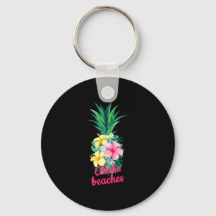 Llavero Aloha flores de piña aloha hawaii vintage