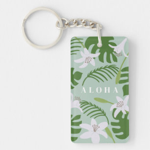 Llavero Aloha Hawaiano Tropical