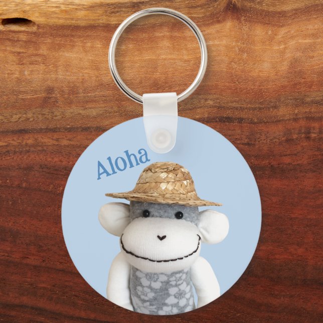 Llavero Aloha Sock Monkey (Niño) (Anverso)