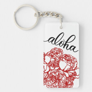 Llavero Aloha y Rosas