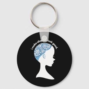 Llavero Alopecia Areata Gift - Conciencia sobre la pérdida