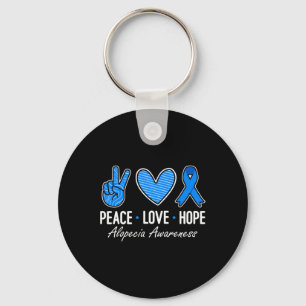 Llavero Alopecia Conciencia Paz Amor Espero Llevar Ropa Az