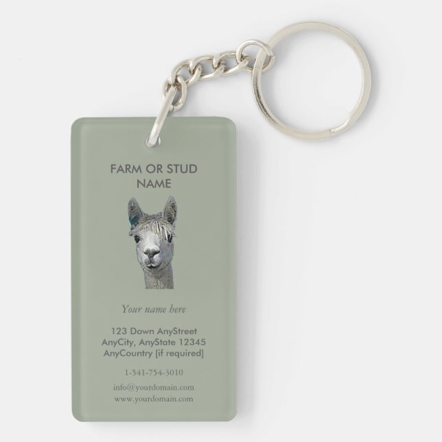 Llavero Alpaca Alpakka Alpaka Alpaga (Atrás)