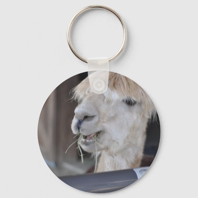 Llavero Alpaca, blanco (Anverso)