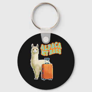 Llavero Alpaca Divertida Mi Asistente De Vuelo De Viaje En