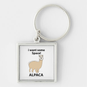 Llavero Alpaca Quiero Un Poco De Espacio Alpaca Divertido