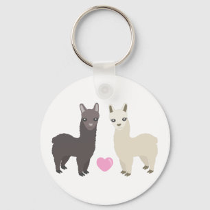 Llavero Alpacas y corazón