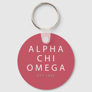 Llavero Alpha Chi Omega   Est. 1885