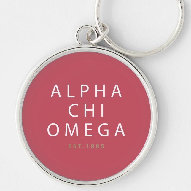 Llavero Alpha Chi Omega | Est. 1885 (Frente)