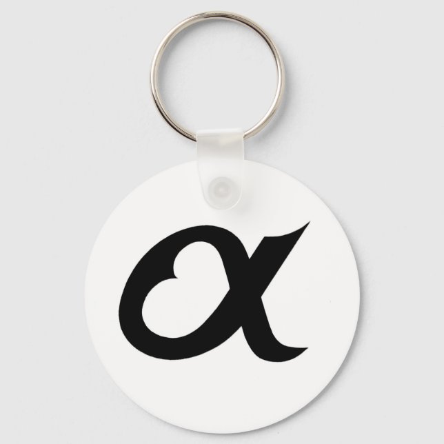 Llavero alpheart negro (Anverso)