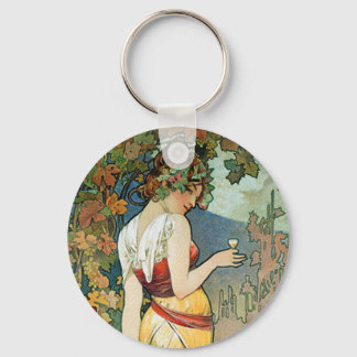 Llavero Alphonse (Alfons) Mucha: Cognac - Art Nouveau
