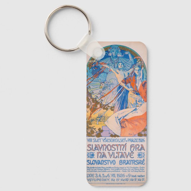 Llavero Alphonse Mucha para el Festival Sokol (1926) (Anverso)