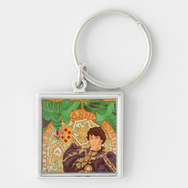 Llavero Alphonse Mucha Prince y Dragon (Frente)