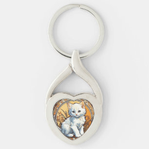 Llavero Alphonse Mucha Style Cat