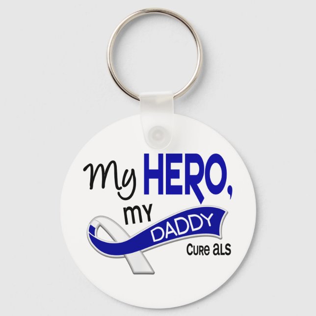 Llavero ALS My Daddy My Hero 42 (Anverso)