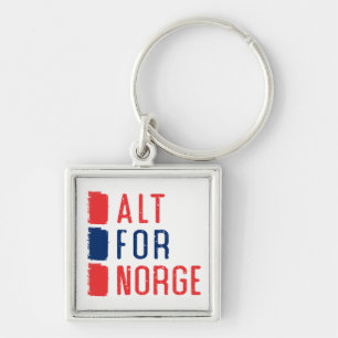 Llavero Alt Para Norge Keyring, Lema Noruego
