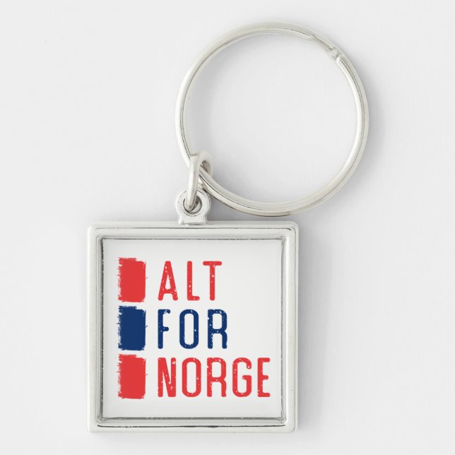 Llavero Alt Para Norge Keyring, Lema Noruego (Frente)