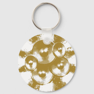 Llavero altavoces de música naranja