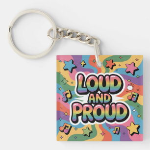 Llavero ALTO Y ORGULLOSO   Aliado del Orgullo LGBTQ+