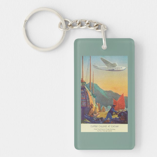 Llavero Alucinante panamericano sobrevolando China (Frente)