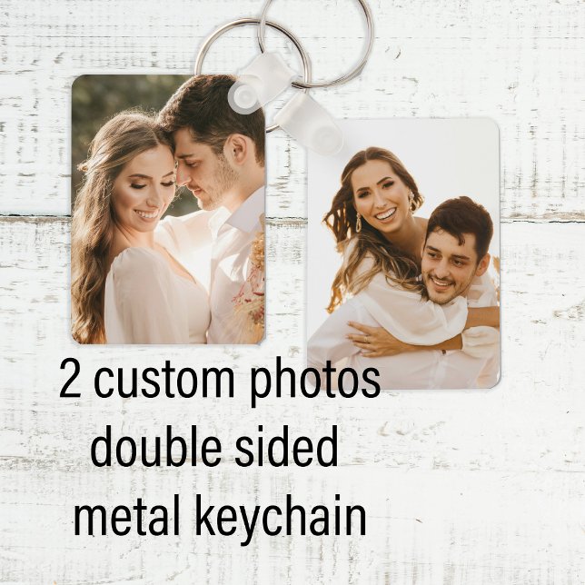 Llavero Aluminio de doble cara con foto de dos parejas per (Subido por el creador)