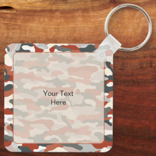 Llavero Aluminio del Personalizado del camuflaje de otoño