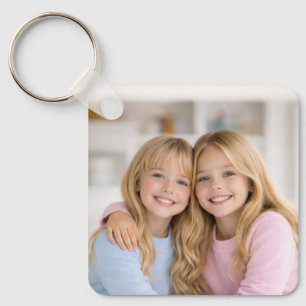 Llavero Aluminio personalizado de dos fotos a doble cara