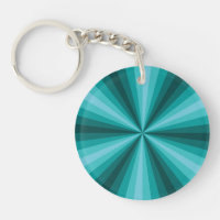 Alusión óptica Aqua Aratilic Keychain