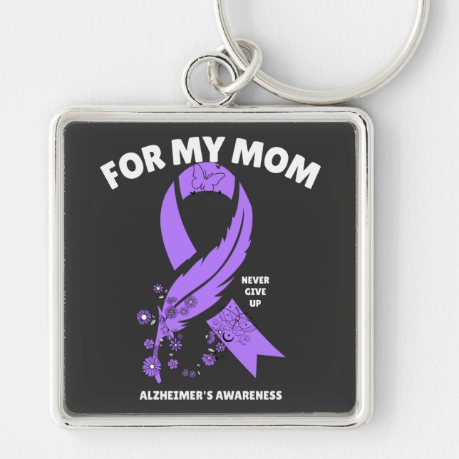 Llavero Alzheimer's Awareness - For My Mom (Frente)