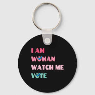 Llavero Am Woman Watch Me Vota
