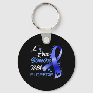 Llavero Ama A Alguien Con Conciencia Alopecia