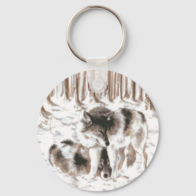 Llavero AMA A La Pareja Wolf (Anverso)