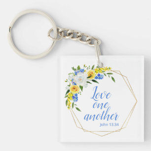 Llavero Ama a los Demás Floral