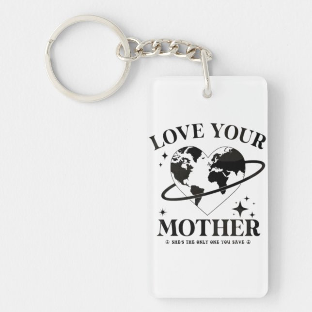 Llavero 🌍💚 Ama a Tu Madre 🌿 (Frente)